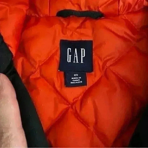 Gap Down Filled Quilted Jacket in Black Sz X-Small - Picture 3 of 7